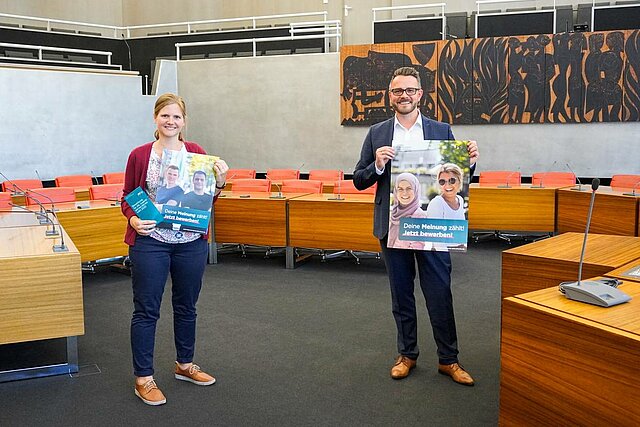 Mirjam Bußmann und Oberbürgermeister Peter Boch