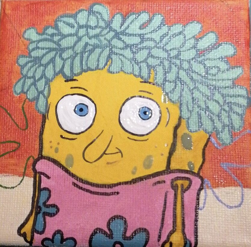 Spongebob - copyright: Stadtbibliothek Pforzheim - Ersteller: Vanessa Weinhold