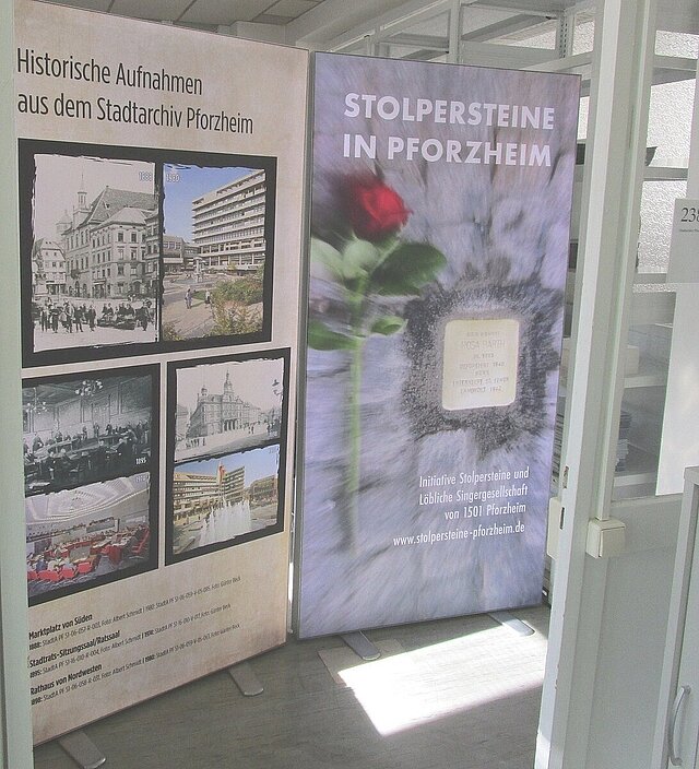 Im ganzen Haus konnte man sich über die Stadtgeschichte informieren.