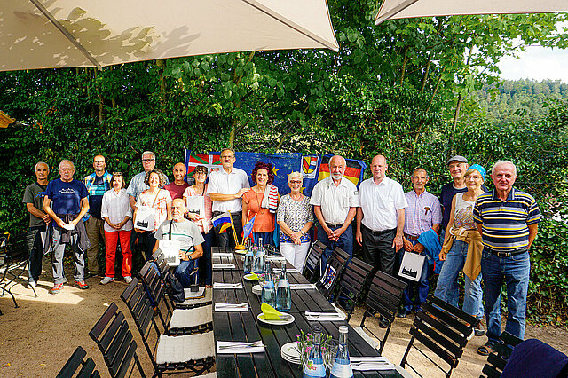 Empfang Wanderer aus Gernika