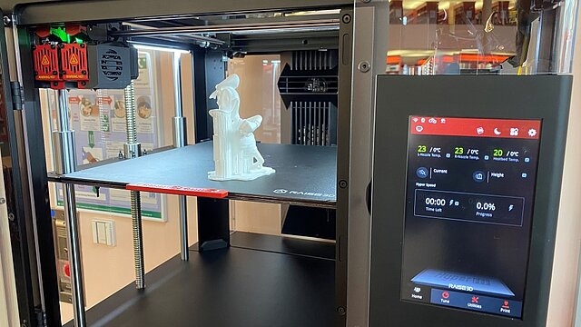 Fotografie eines 3D-Druckers - copyright:Achim Schroth