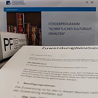 Das Stadtarchiv Pforzheim wird erneut gefördert und erhält Mittel aus dem BKM-Förderprogramm „Schriftliches Kulturgut erhalten“.