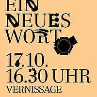 Vernissage EIN NEUES WORT