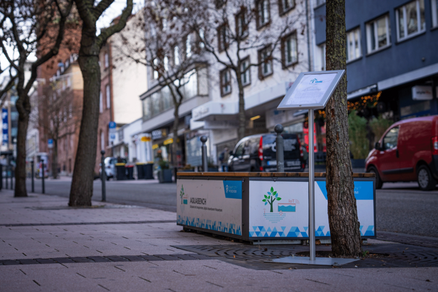 Tankbank in der Pforzheimer Innenstadt