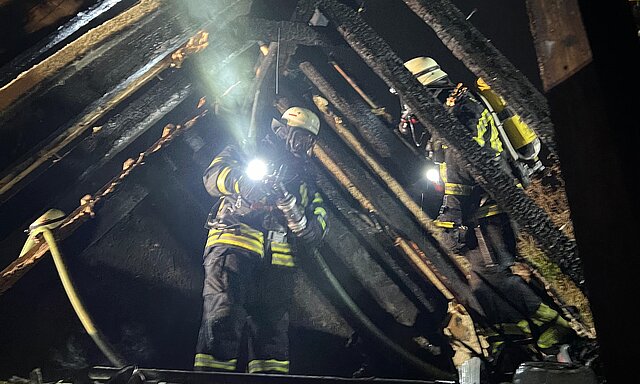 Dachstuhlbrand Wallberg