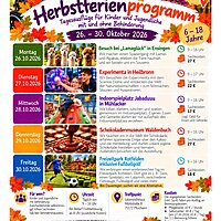 Herbstferienprogramm für Kinder mit und ohne Behinderung