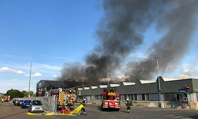 Großbrand Fa. Alba