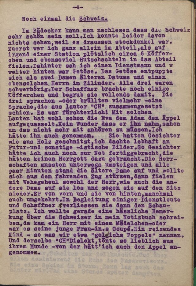 Max Ungerer Reisetagbuch 1