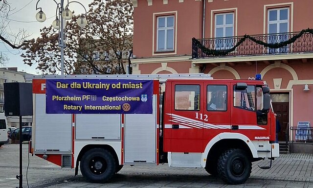 Übergabe LF 8/6 an die Feuerwehr Charkiw