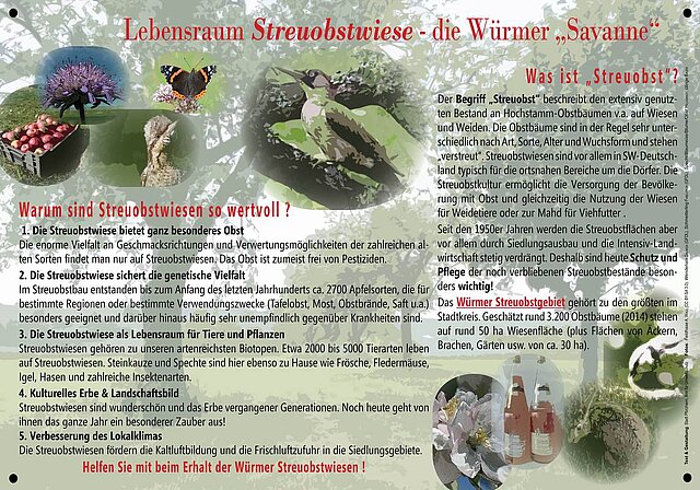 Bild: Die Streuobsttafel  in Würm 