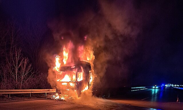 LKW-Brand BAB 8