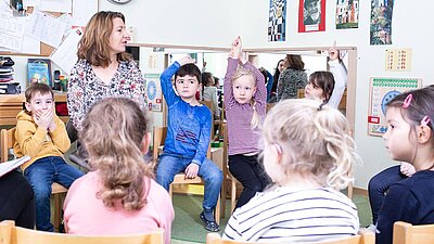 Stuhlkreis im Kindergarten