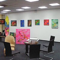 Kunst von H.H.Bader in Freudsmich-Galerie im Kaufland Wilferdinger Höhe