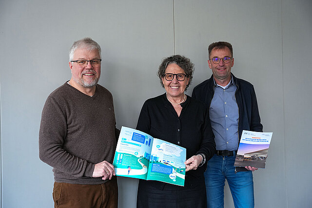 Gruppenbild von links: Harald Kuch, Sibylle Schüssler