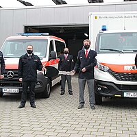 Übergabe neue Fahrzeuge Katastrophenschutz