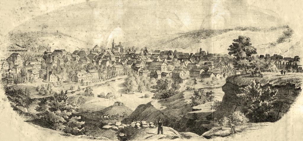 Dieses Bild zeigt eine historische Ansicht von Pforzheim.