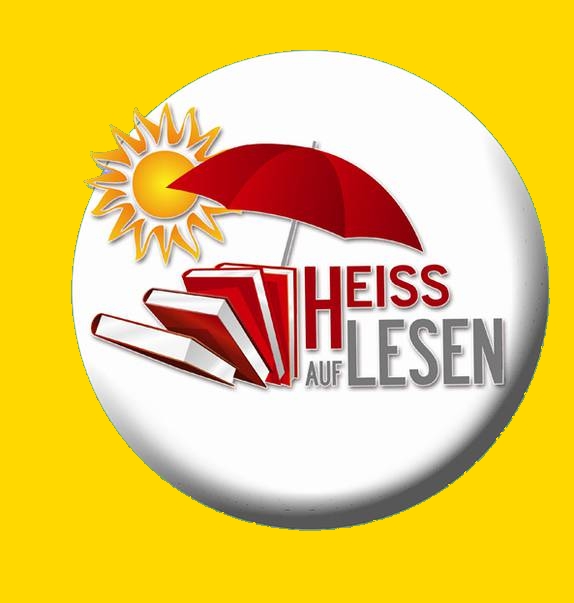 Logo der Leseclubaktion "HEISS AUF LESEN" - copyright:Regierungspräsidium Stuttgart