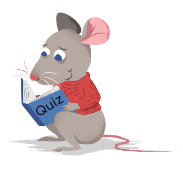 Illustrationen einer Maus mit einem Buch - copyright:Stadtbibliothek Pforzheim