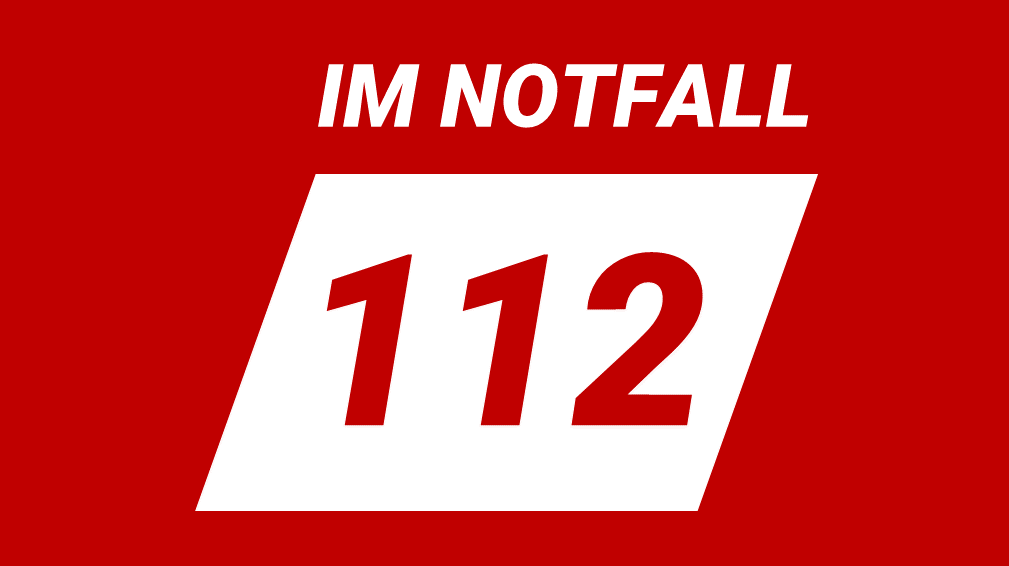 Symbolbild: Icon mit Rufnummer 112