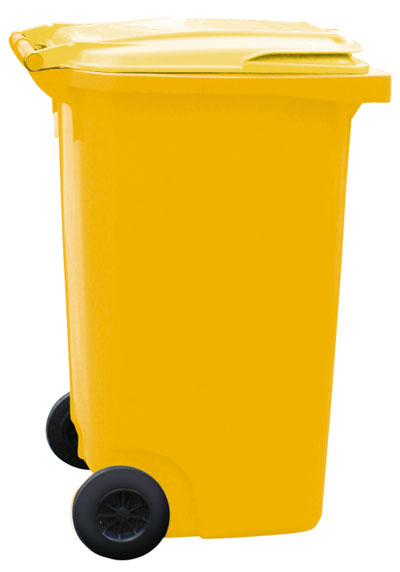 [Translate to Französisch:] Dieses Bild zeigt die gelbe Tonne und den Gelben Sack