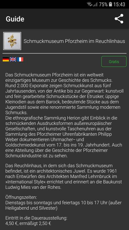Audioguide Schmuckmuseum als App