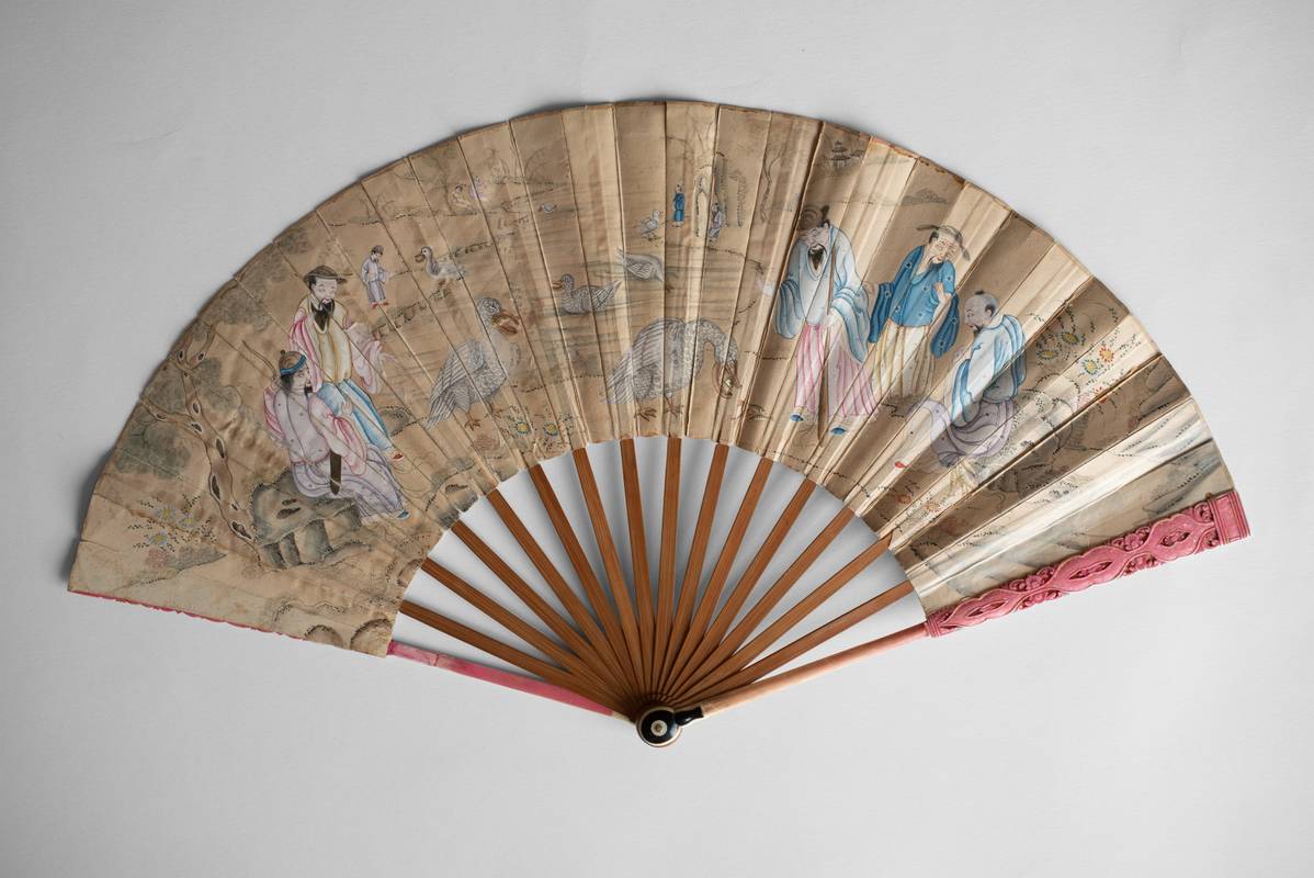 Fächer aus dem Besitz Alexander von Humboldts China, um 1840 Privatbesitz